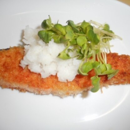 fujimon58 さん
今晩は～☆
鮭は好物です＾＾
おろし大根とポン酢の
相性も良く、
美味しかったです♪
ご馳走様でした♡
